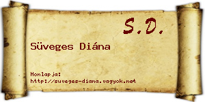 Süveges Diána névjegykártya